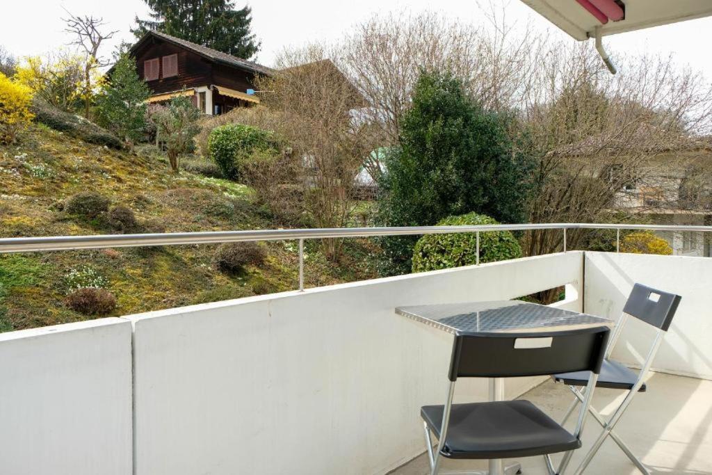Ferienwohnung Mariposa Spiez Exterior foto